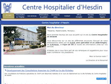 Tablet Screenshot of ch-hesdin.fr